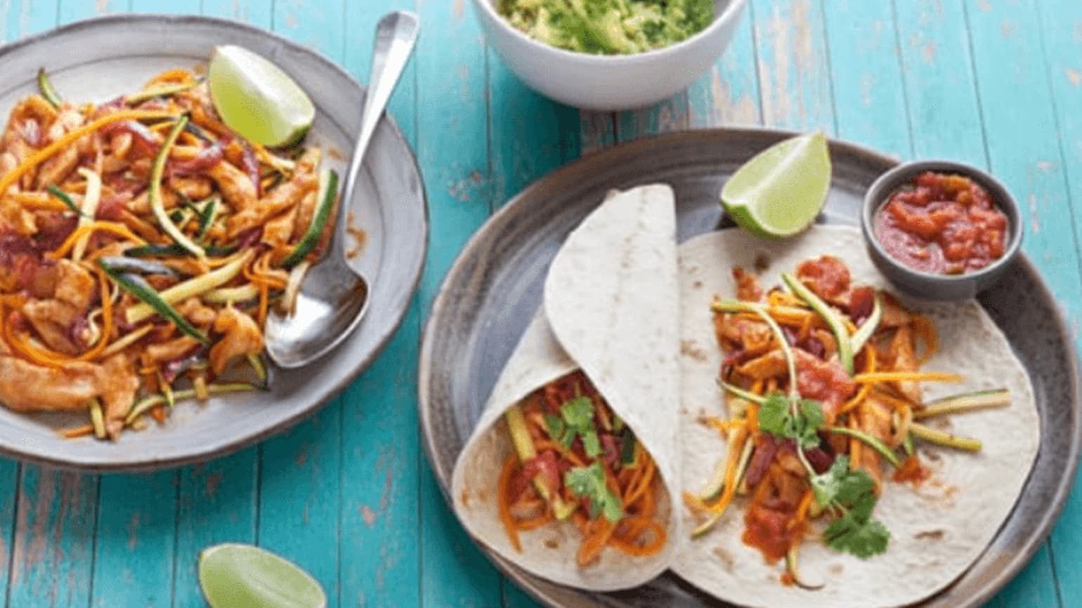 Fajitas mit Poulet und knackigem Gemüse in süsssaurer Sosse Old El Paso